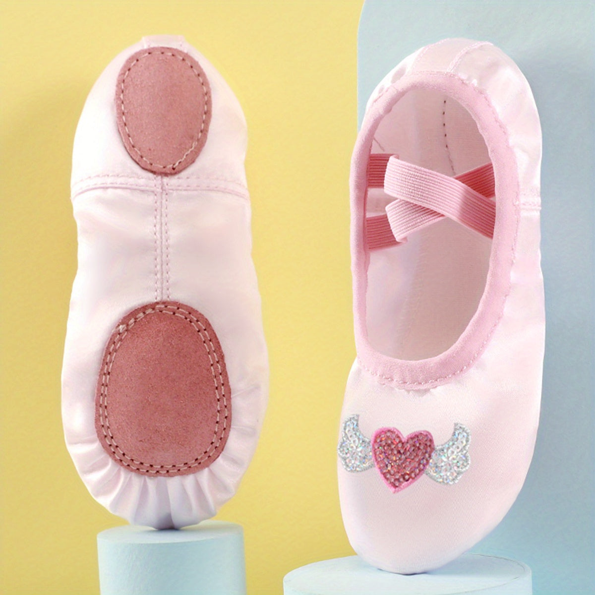 Girls Split Sole Dance Shoes Breathable Ballet Slippers