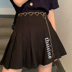 Heart Metal Waist Chain Adjustable Golden Belly Chain Belt