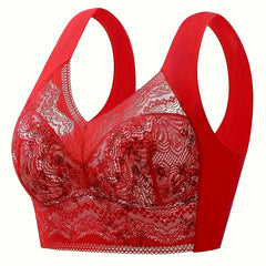 Wireless Lace Bra Luxury Full Coverage Lingerie