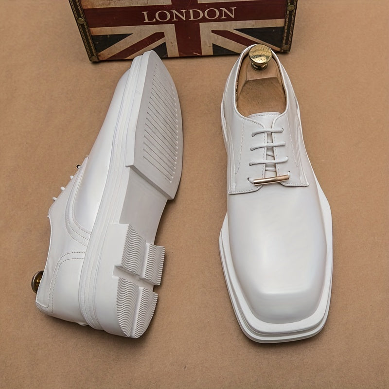 Women's Square Toe Lace Up Loafers Low Top Business Shoes