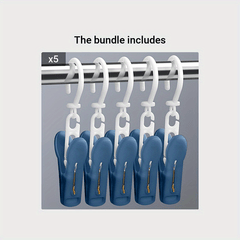 6pcs Windproof Clothes Pegs Drying Clip Travel Towels Hanger Laundry Clip