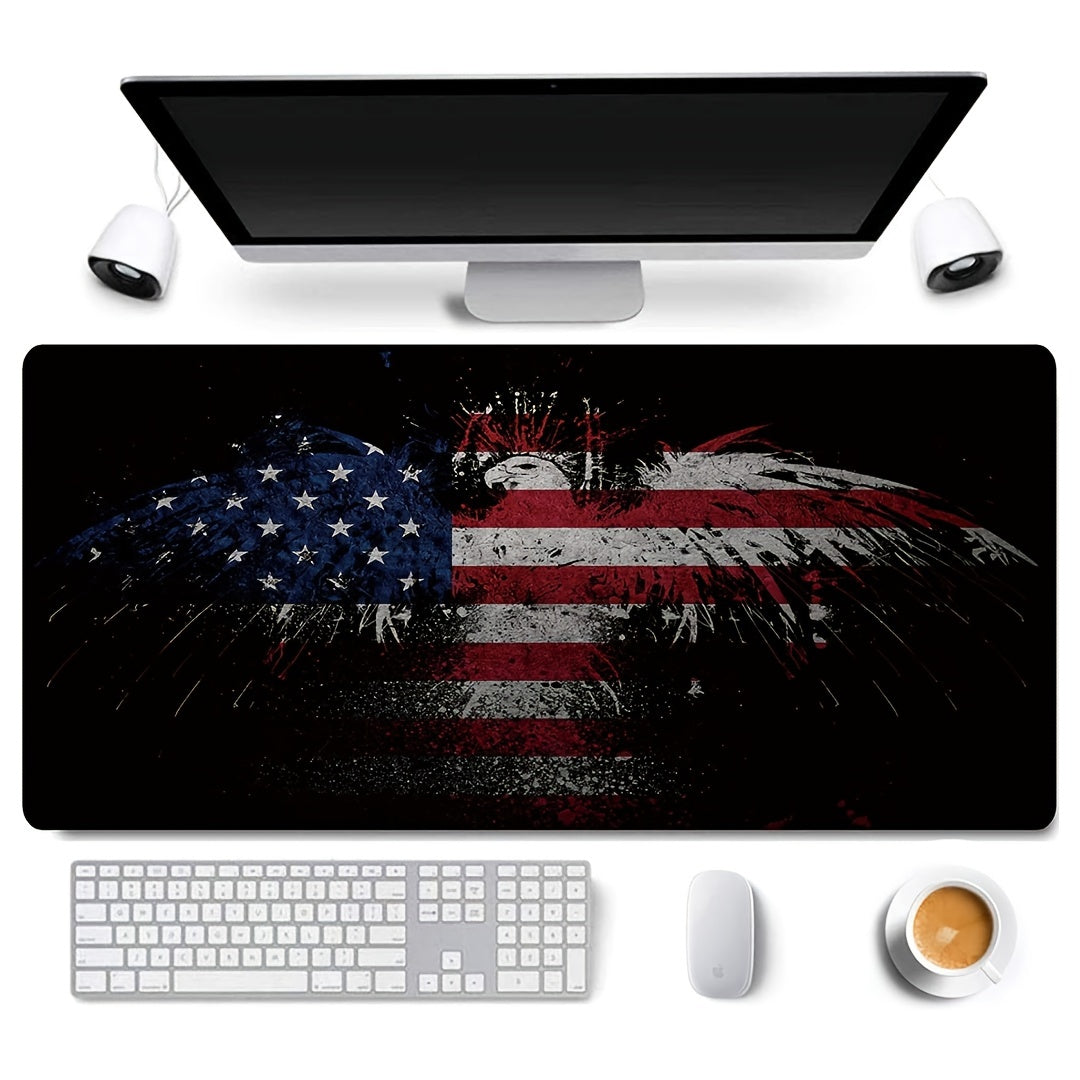 American Patriotic Bald Eagle US National Flag Large Gaming Mouse Pad