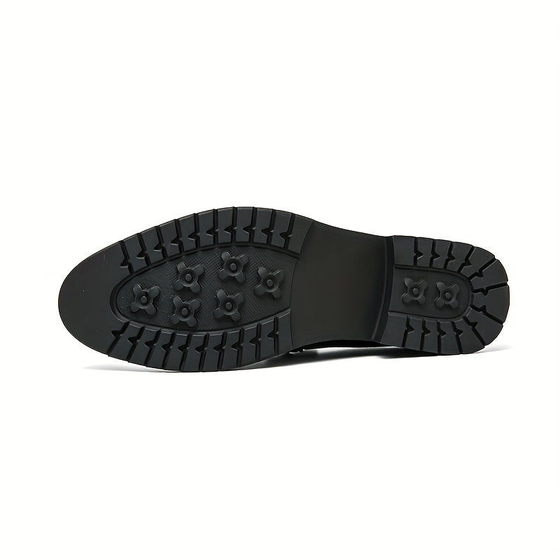 Men's Crocodile Print Pointed Toe Slip On Loafer Shoes