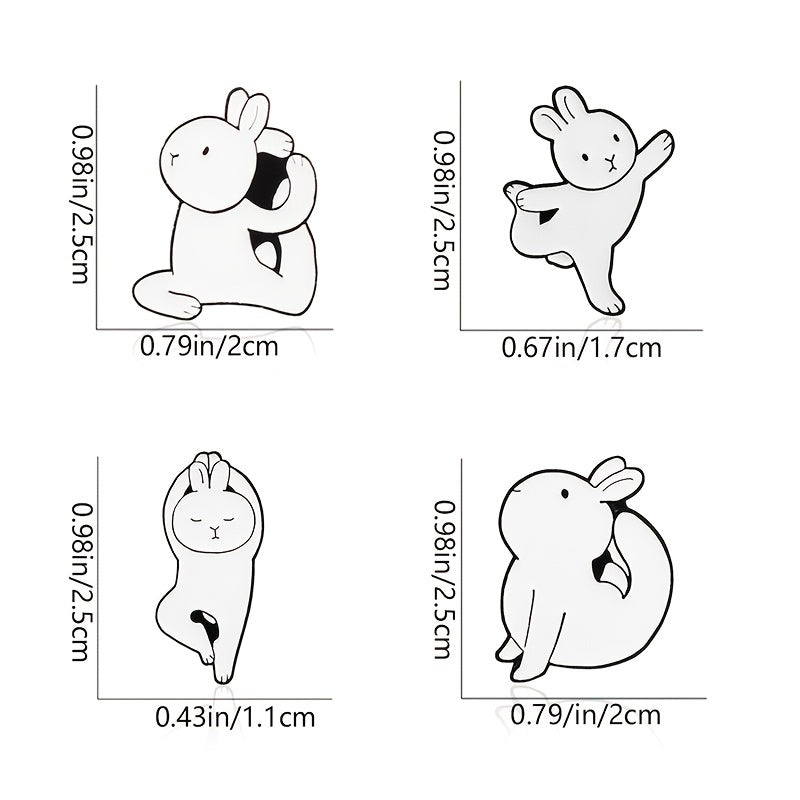 Rabbit Brooches For Yoga Pins Creative Men Accessories