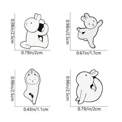Rabbit Brooches For Yoga Pins Creative Men Accessories