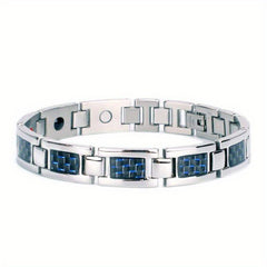 Magnetic Therapy Carbon Fiber Bracelet Stainless Steel Jewelry