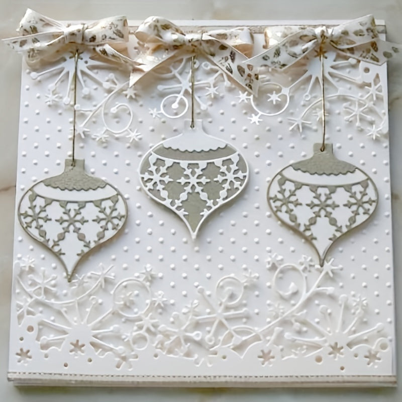 1pc Christmas Lights Metal Cutting Die Scrapbook Embossing Craft Paper Card