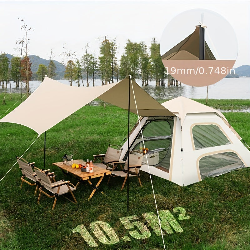 Pop Up Camping Tent & Canopy Combo Waterproof Outdoor Shelter