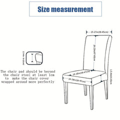 Flower Printed Elastic Dining Chair Covers - Protect Your Furniture with Style