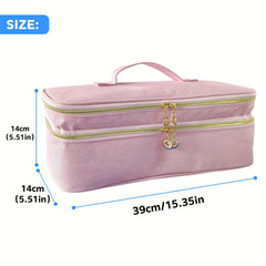 Double Layer Travel Organizer Bag for Hair Dryer & Attachments