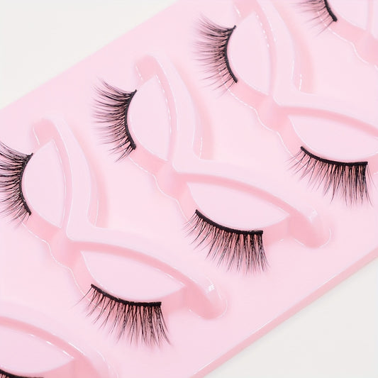 5 Pairs Half Eye False Eyelashes for Daily Makeup