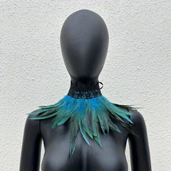 Faux Feather Neck Scarf Halloween Cosplay Costume Accessory