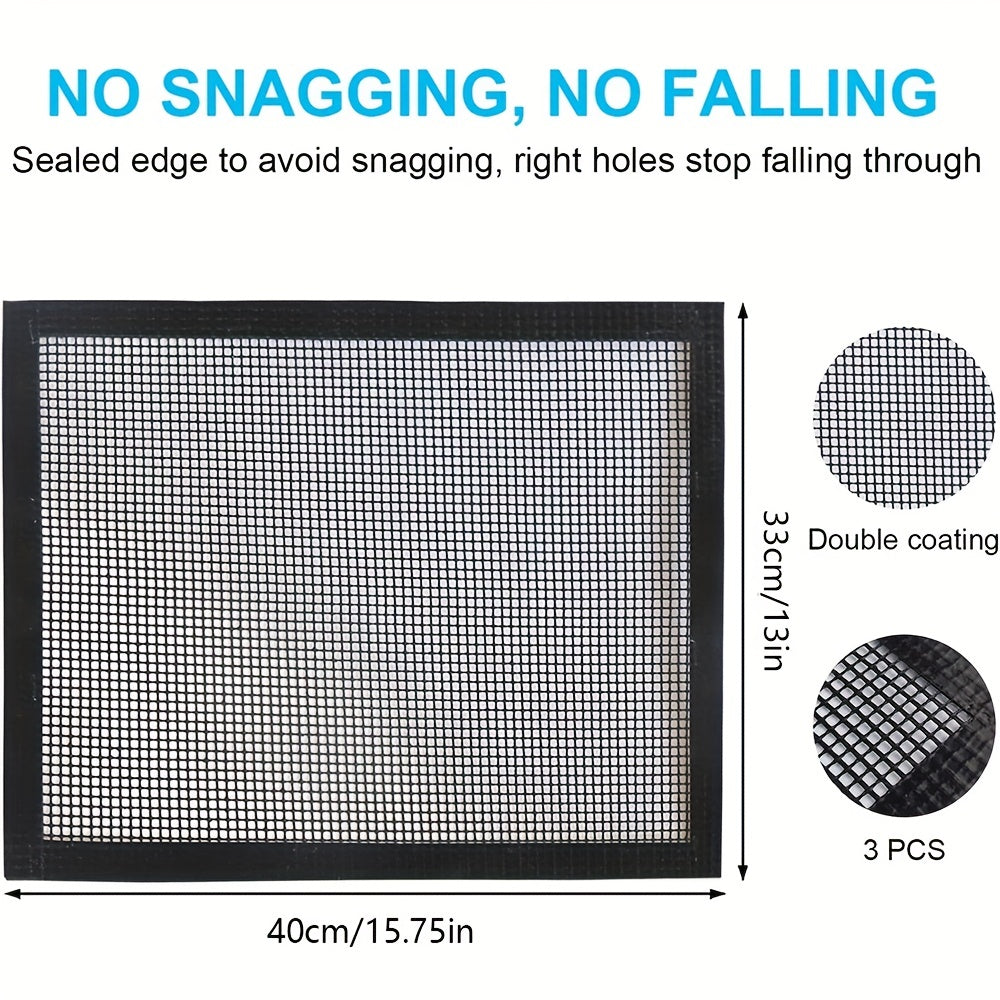 Barbecue Mesh Pad Non-stick Barbecue Pad for Outdoor Grill Easy to Clean