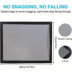 Barbecue Mesh Pad Non-stick Barbecue Pad for Outdoor Grill Easy to Clean