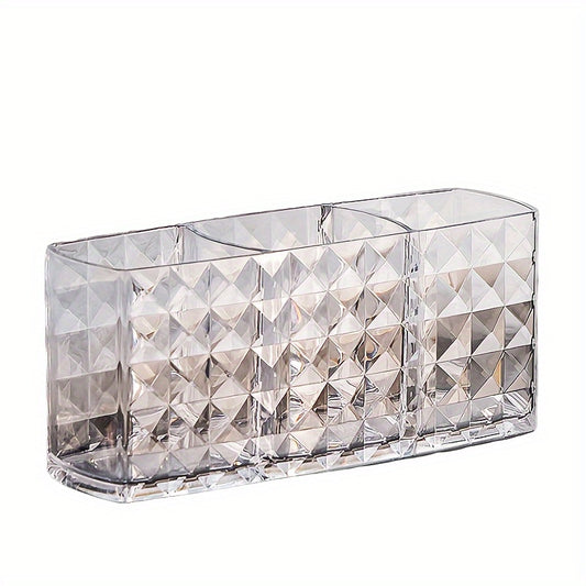 Diamond Pattern Desktop Makeup Storage Container