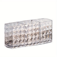 Diamond Pattern Desktop Makeup Storage Container