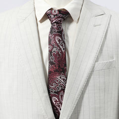 Men's Silk Necktie Floral Business Wedding Party Gift For Men