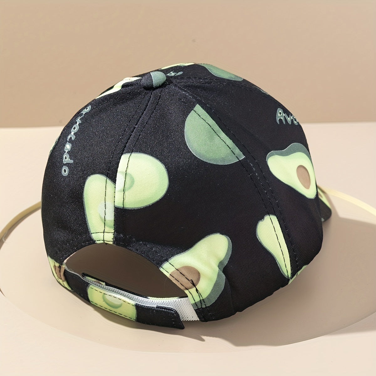 Avocado Print Baseball Cap Solid Cartoon Dad Hat Adjustable Lightweight Sun Hats