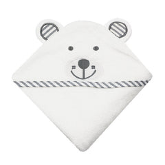 Hooded Baby Towels Soft Coral Fleece Bath Towel With Bear Ears