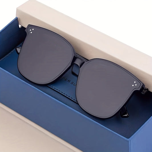 Casual Rivet UV400 Square Sunglasses For Driving