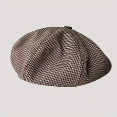 Vintage Plaid Beret Casual Cotton Painter Hat