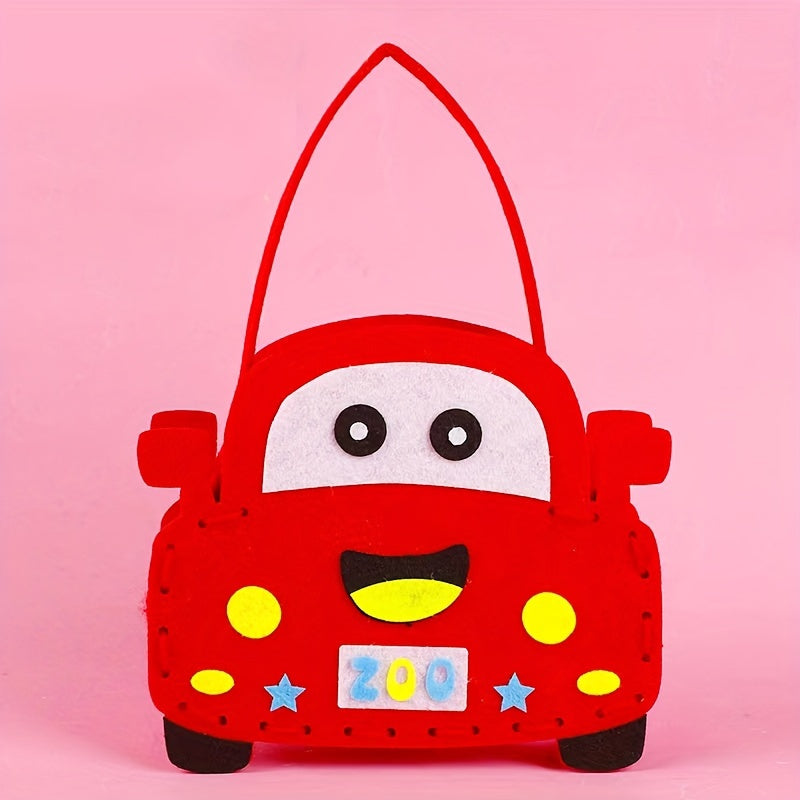 DIY Animal Theme Non-Woven Handbag Kit for Kids