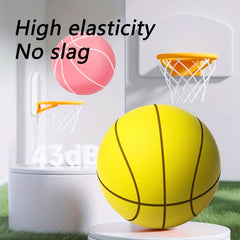 Silent Basketball High Elasticity Easy Grip Silent Ball For Indoor Dribbling