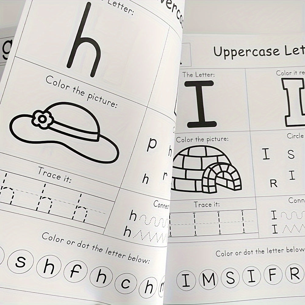 Alphabet Phonics Practice Paper for Preschool Learning - Coloring Book
