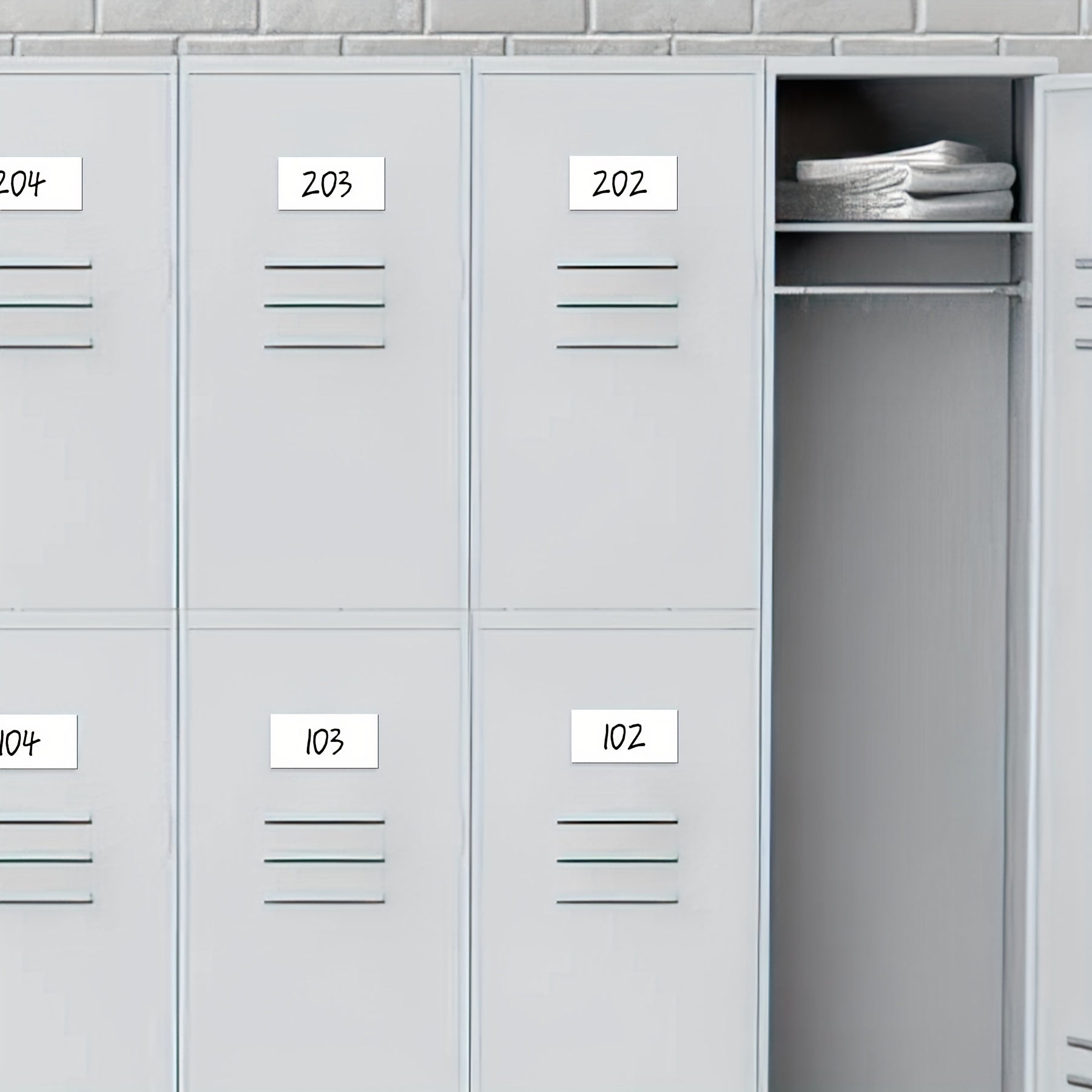 8pcs Magnetic Dry Erase Labels Name Plates Board for Locker Fridge
