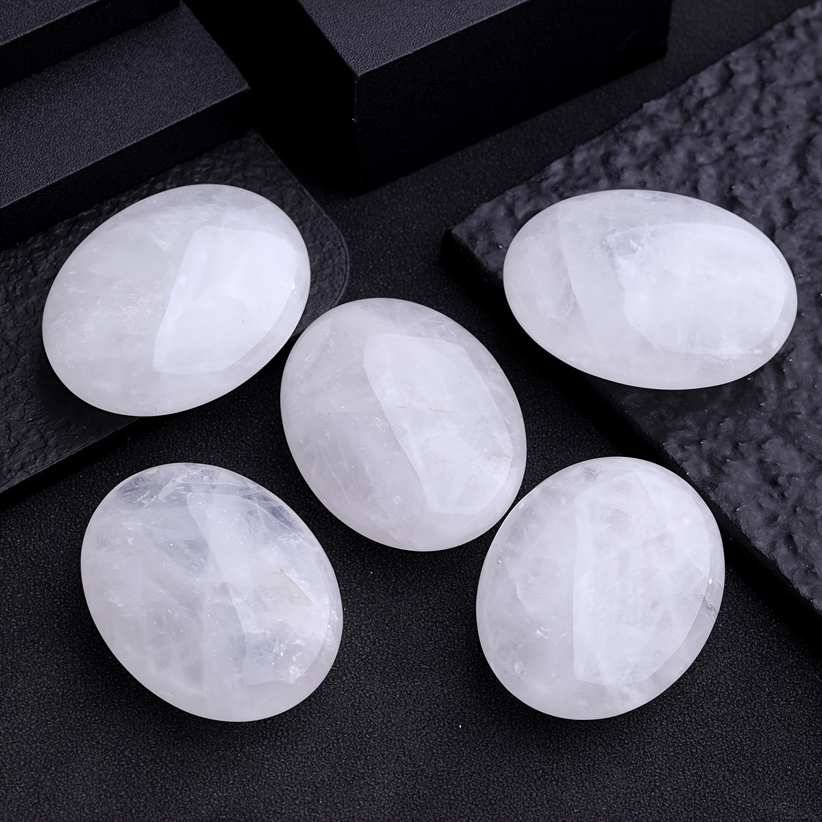 3pcs Natural Stone Chakra Crystal Massage Stone Positive Energy