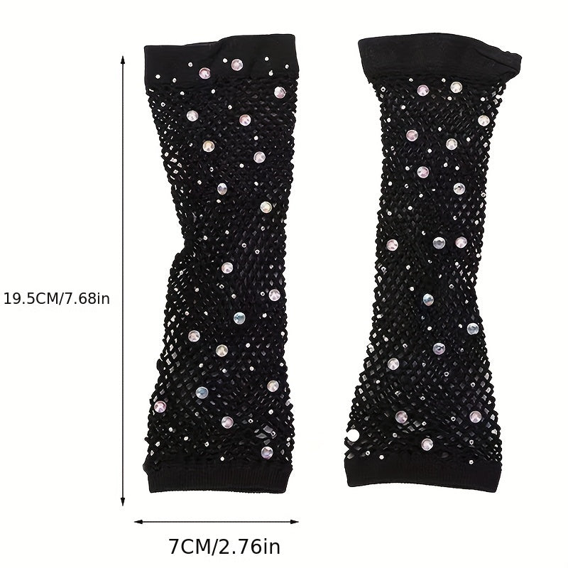 Fishnet Sleeves Elastic Mesh Sleeve Party Punk Decorative Sleeve