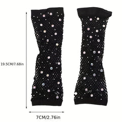 Fishnet Sleeves Elastic Mesh Sleeve Party Punk Decorative Sleeve