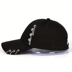 Unisex Basketball Cap Anti UV Light Ring Hip Hop Baseball Cap
