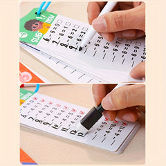 15pcs Erasable Learning Cards Math Addition Subtraction Multiplication Division