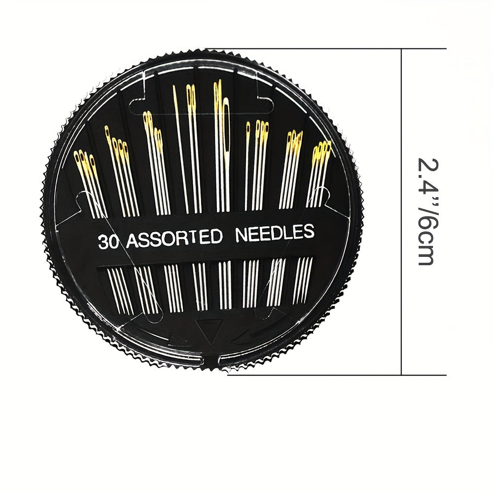 5pcs Sewing Kit & Thread With Needles Thimble Needle Threader Stitching