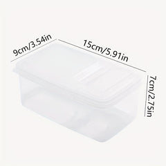 Spice Storage Box Flip Top Lids Airtight Stackable Food Jar