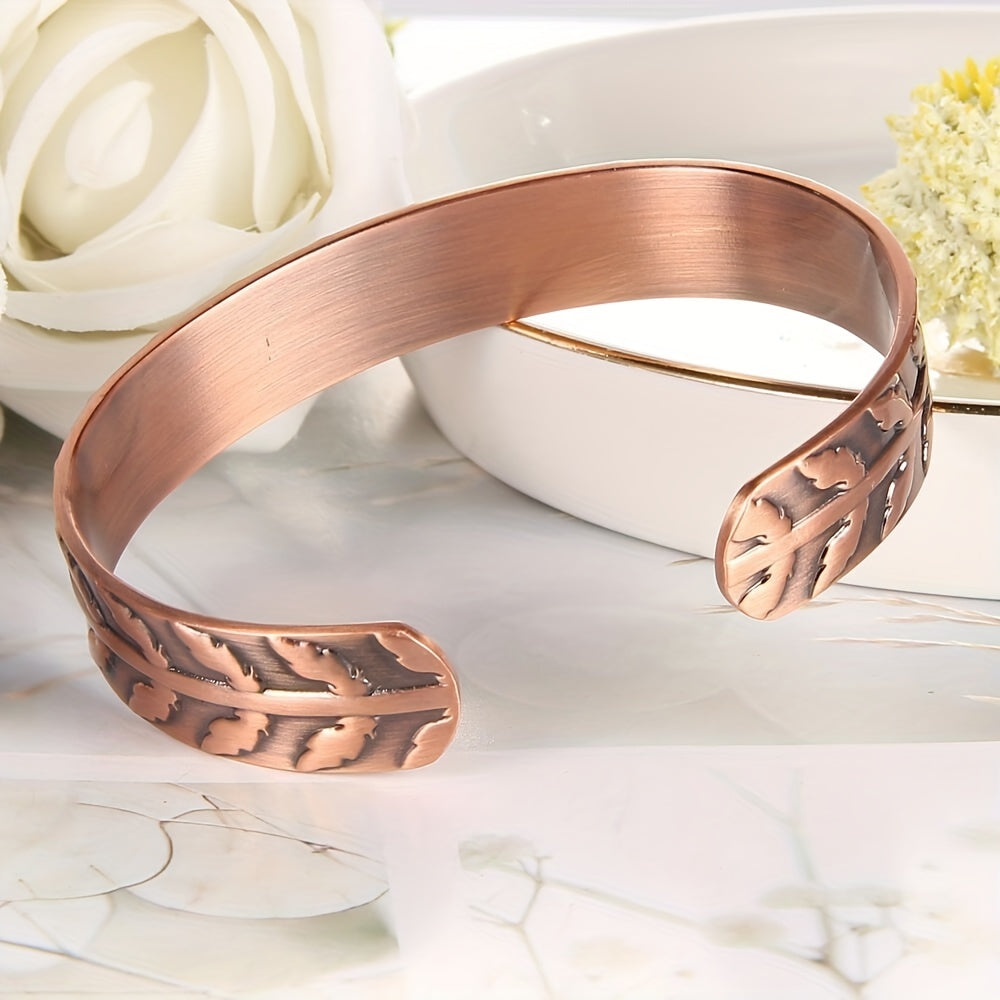 Copper Bracelet Men Women Magnetic 99.99% Solid Pure Jewelry Gift