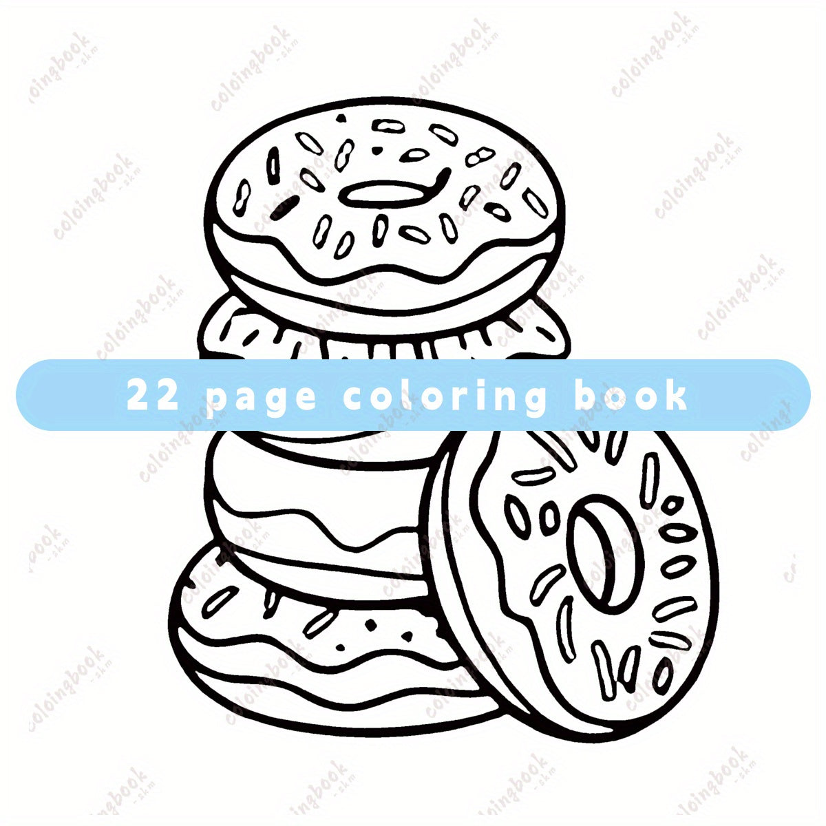 Deluxe Bread Drawing Coloring Book, 22 Pages