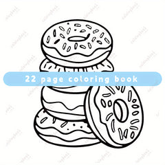 Deluxe Bread Drawing Coloring Book, 22 Pages