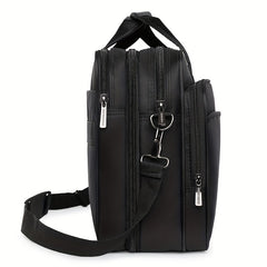 Men's Laptop Bag Briefcase Diagonal Bag Large Capacity Waterproof Handbag