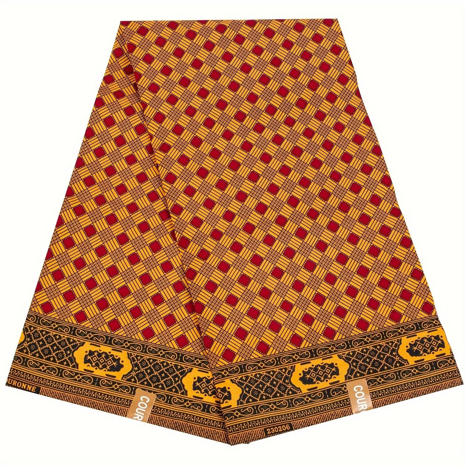 Polyester African Geometric Pattern Print Cloth 5 49 Meter
