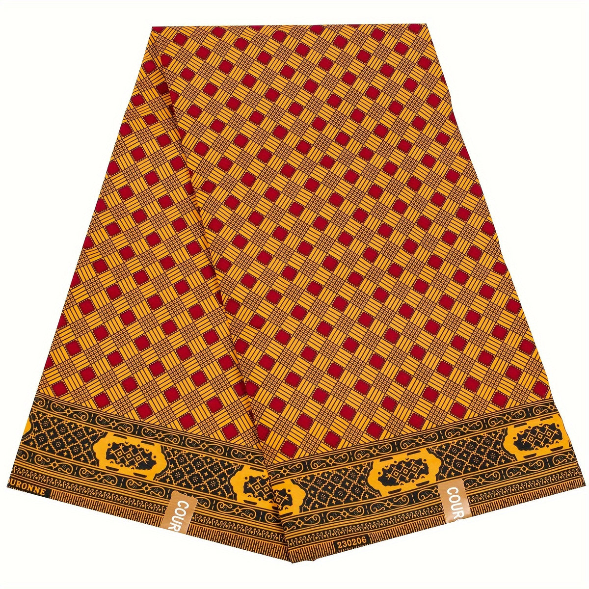 Polyester African Geometric Pattern Print Cloth 5 49 Meter