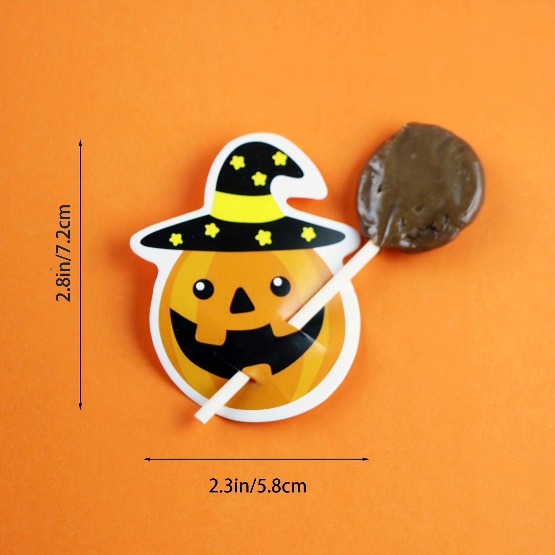 100pcs Lollipop Decoration Cards for Halloween Party Favors