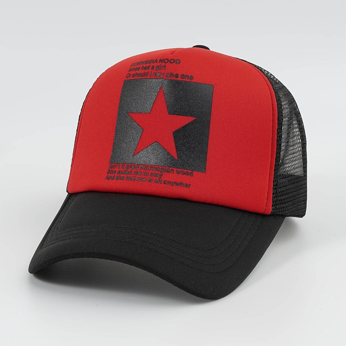 Trucker Hat High Top Baseball Cap Hip Hop Cap Street Dance Cap