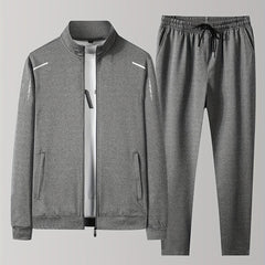 Men's Athletic Tracksuit Zip Up Jacket and Pants Set