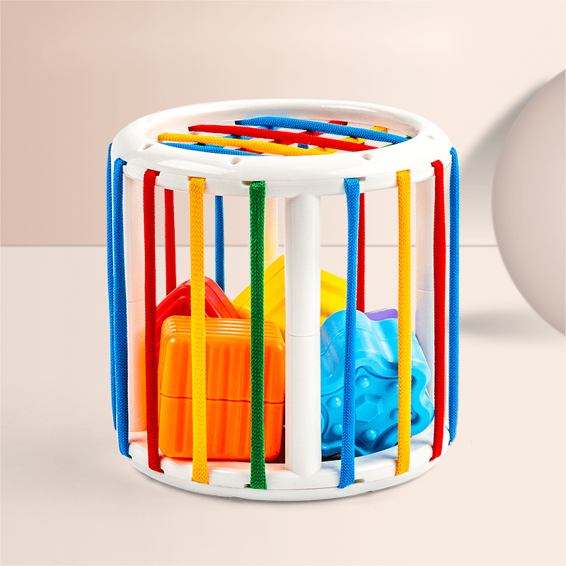 Shape Sorter Cube Toy for Kids - Motor Skills Training