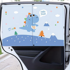 Baby Car Window Sun Shade Double Layer Magnetic, Full Blackout, UV Protection