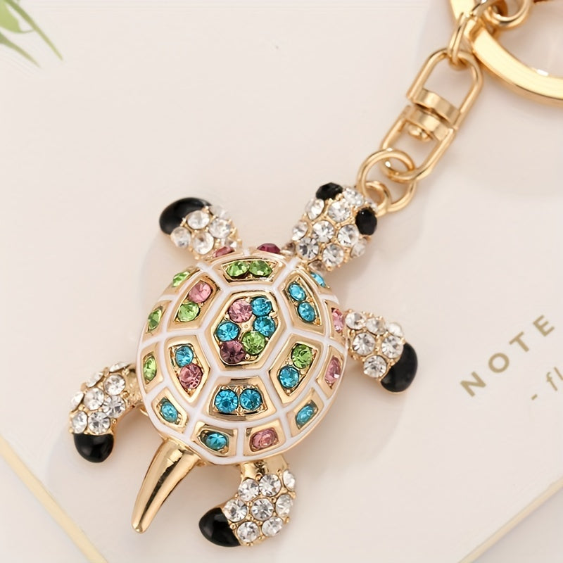 Men's Turtle Car Aluminum Keychain Pendant Decoration