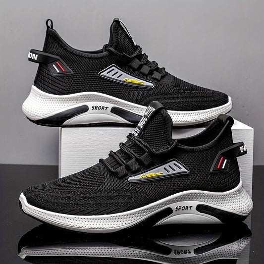 Men's Slip on Sneakers with Laces, Odor Resistant Athletic Shoes