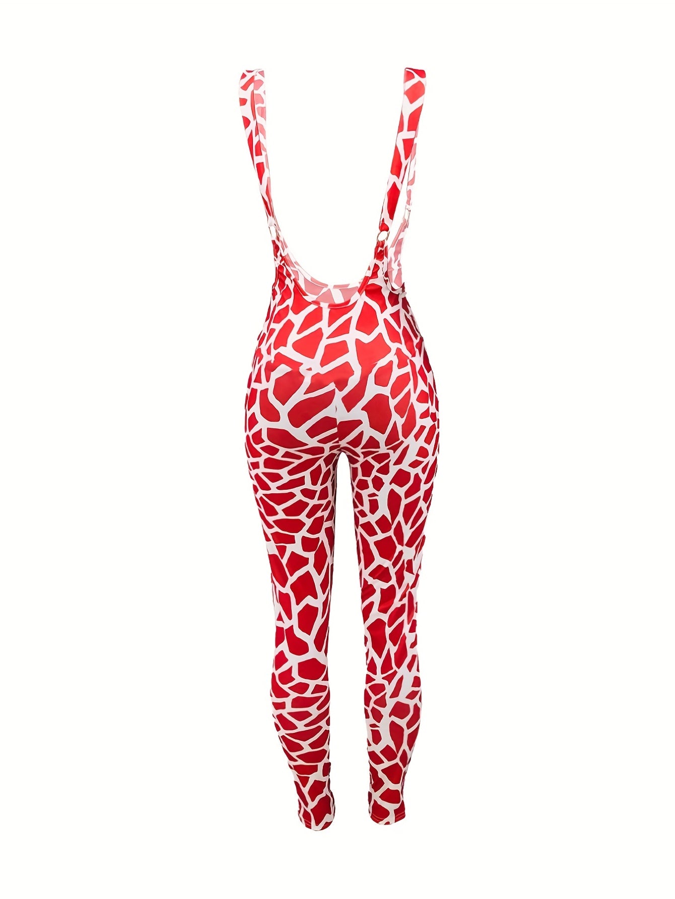 Women's Allover Print Overall Jumpsuit for Spring & Summer